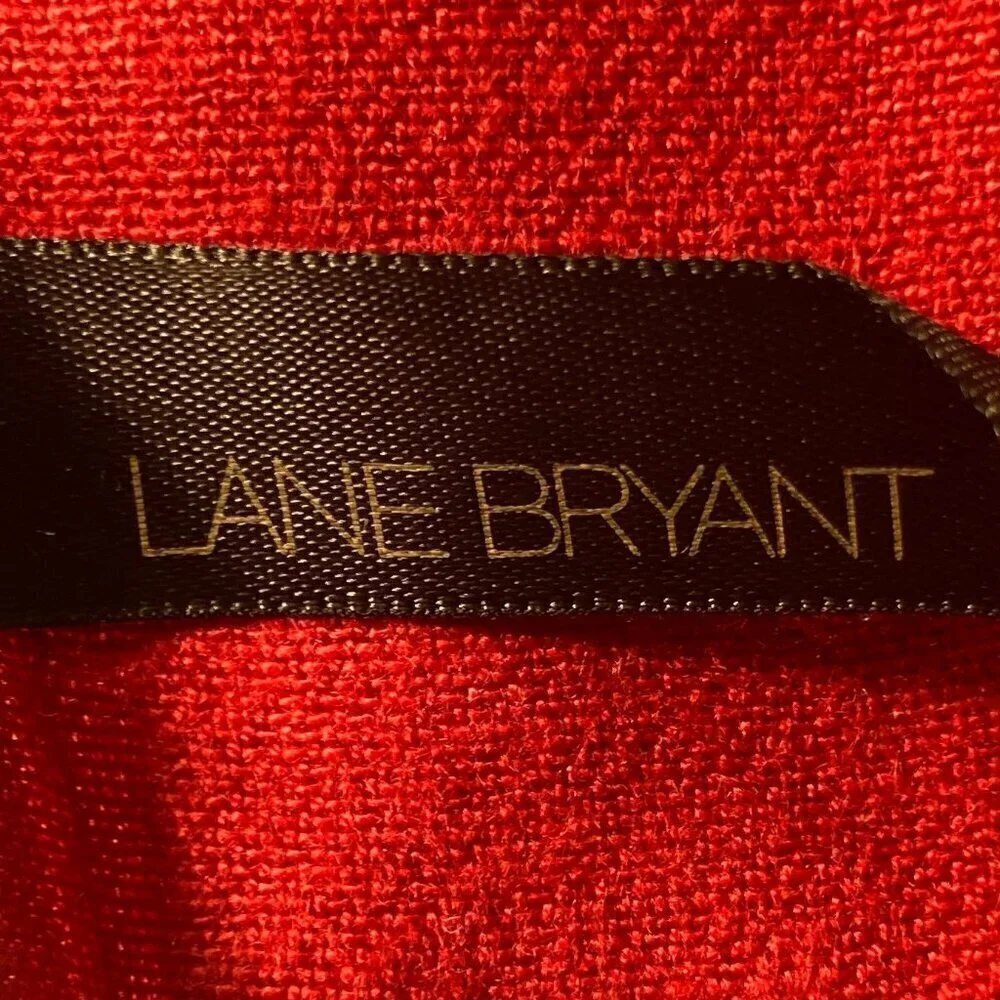 Lane Bryant Red oversized scarf or wrap 89 x 21 modern minimalist  essential